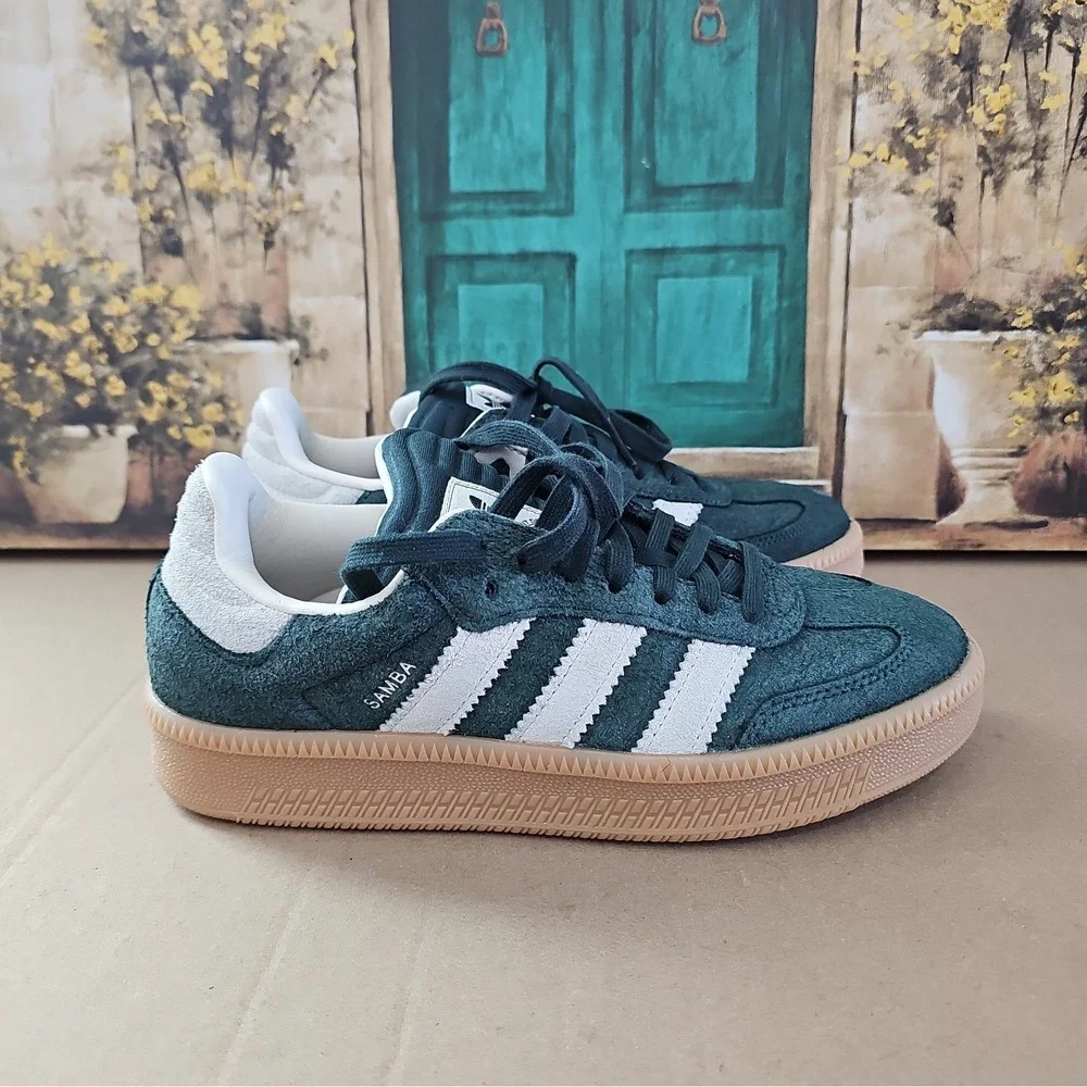 ADIDAS Originals Samba XLG Shadow Green Chalk White JI3198 Men's Shoe sz 7